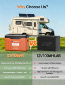 Eco Worthy 12V 100Ah LiFePO4 Battery For RV