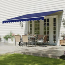 12x10 Retractable Crank Patio Shade