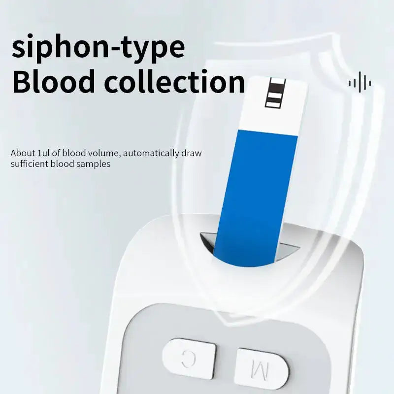 Blood Glucose Monitor Medical Diabetics Glucometer Kit with Test — product view 6