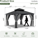 Nordivale 12x12 Ft Outdoor Gazebo