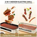 Electric Grill, Smokeless Electric Grill, Non-stick Coating