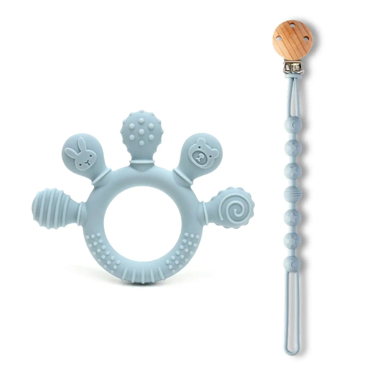 erduo Silicone Baby teether anxiety teething toys 0 12 months chew beads sensory gum relief soother