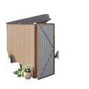 8x6ft Lean To Metal Storage Shed