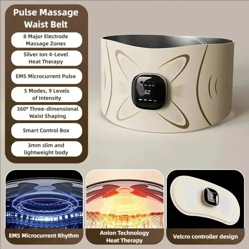 EMS Waist Massager Belt Electric Muscle Stimulator Abdominal Abs — product view 8