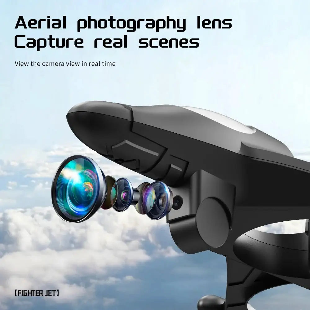 2026 New YL86 2.4G Remote Control Fighter Drone UAV, 360° Stunt Rolls, Optical Flow Positioning, Headless Mode, Quadcopter with Camera Christmas Gift
