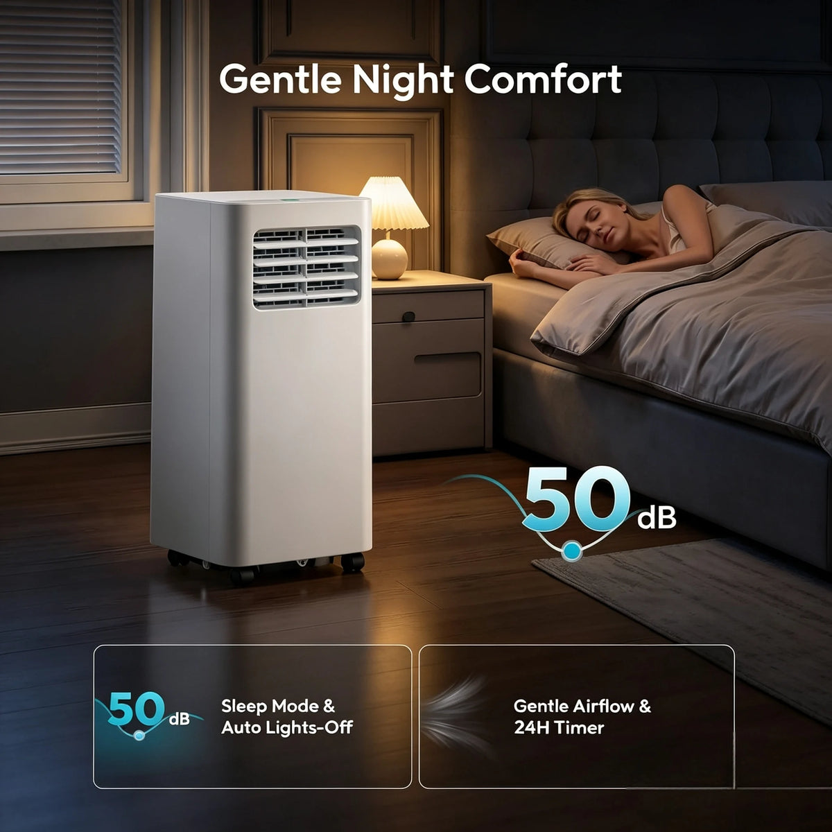 EKOJUCE Portable AC Machine, BTU Multi‑Functional Air Conditioner — product view 1