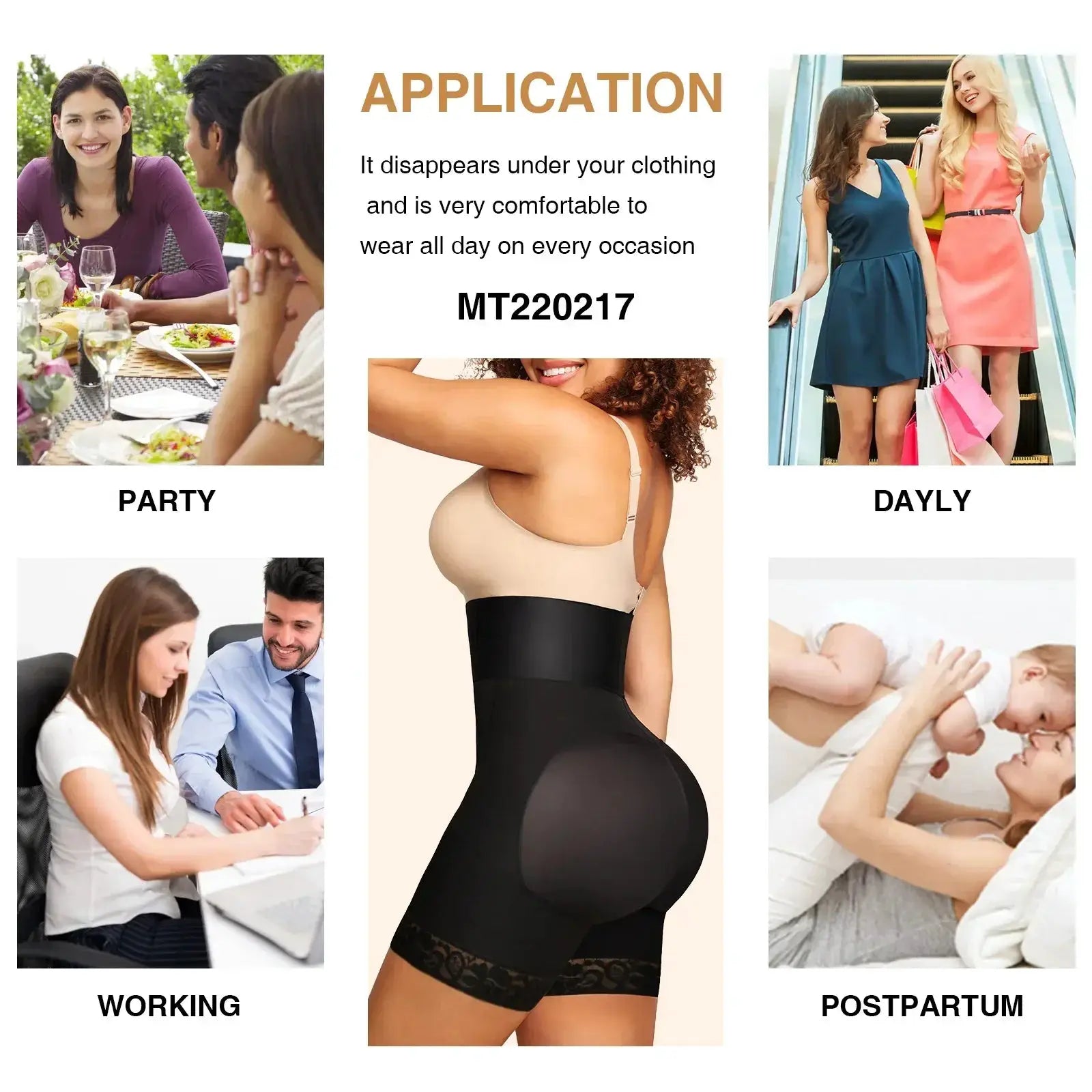 High Waist Shapewear Shorts Butt Lifter And Waist Trainer