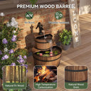 Nordivale Rustic Wood Water Fountain