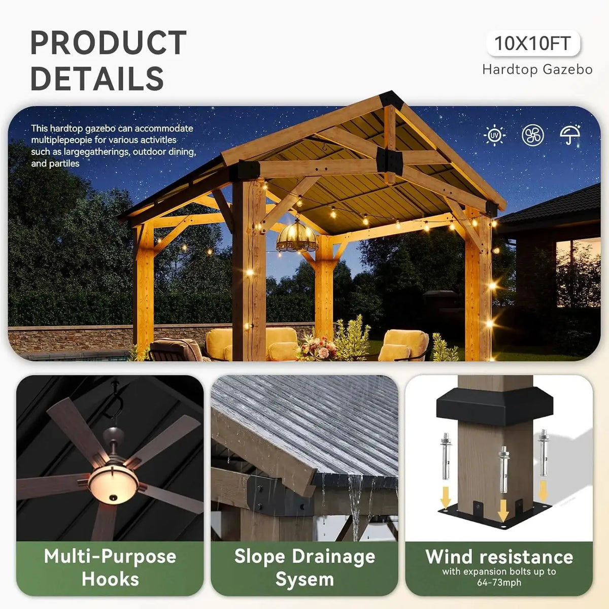Easily Assembled Garden Gazebo