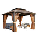 Nordivale Heavy Duty Brown Gazebo