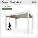 Adjustable Aluminum Louvered Pergola
