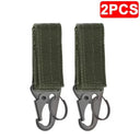 Nylon Tactical Clip Black Green Sturdy Hooks For Backpacks Bags And Outdoor Tools