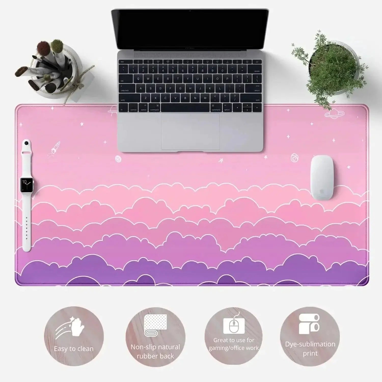 Anime Mouse Pad For Gamers Women Desk Mat Stylish Design