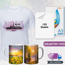 HTVRONT 150 Sheets A3 Sublimation Paper for Inkjet Printing