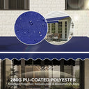 12x10 Retractable Crank Patio Shade