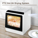 EUHOMY Portable Countertop Dishwasher with Built-In Water Tank