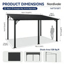 Outdoor Wall Mount Gazebo Shelter
