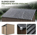 8x6ft Lean To Metal Storage Shed