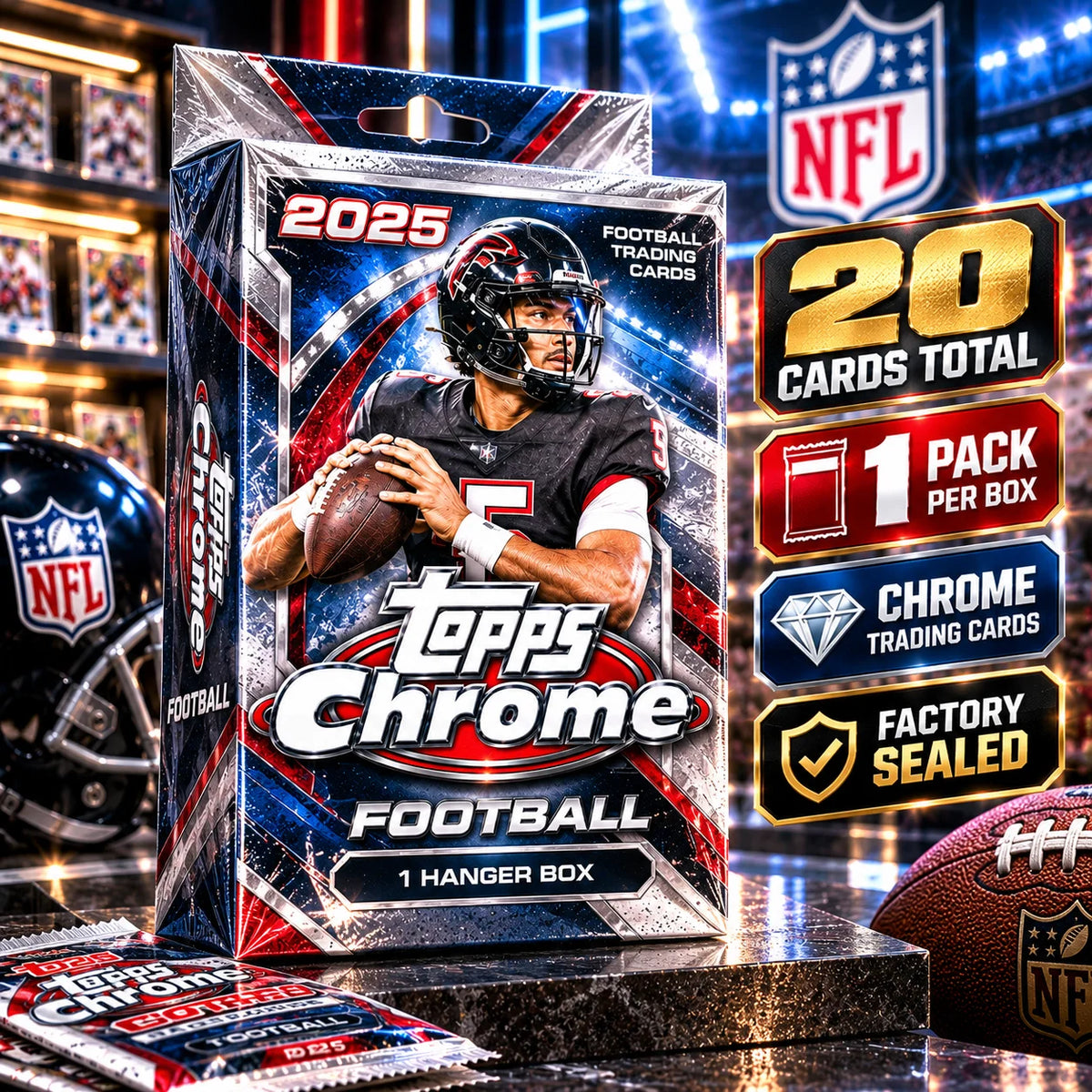 Cards Topps Chrome Football Hanger