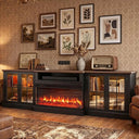 98 Inch TV Stand With Fireplace