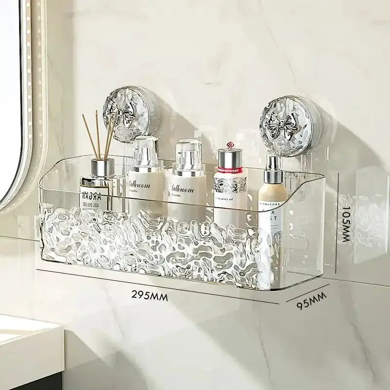 Suction Cup Corner Shelf Wall Mount Bathroom Organizer