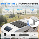 2pcs Eco Worthy 100W Mono Solar Panel