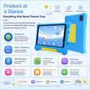 New KB09 7‑inch Children Tablet A333 5‑Core Processor 24(3+21)GB Virtual‑Expanded RAM 32GB Storage Android15‑Go WiFi6 BT5.4 Widevine L1 HD Streaming Kids Learning Tablet
