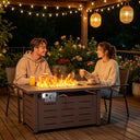 Rectangular Propane Fire Pit Table
