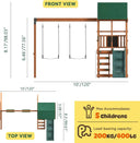 Nordivale Backyard Wood Swing Set