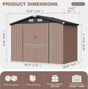 Galvanized Outdoor Storage Shed