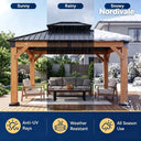 Heavy Duty 10X12 Wood Gazebo Kit
