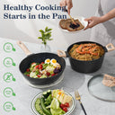 Pieces Non Stick Granite Cookware