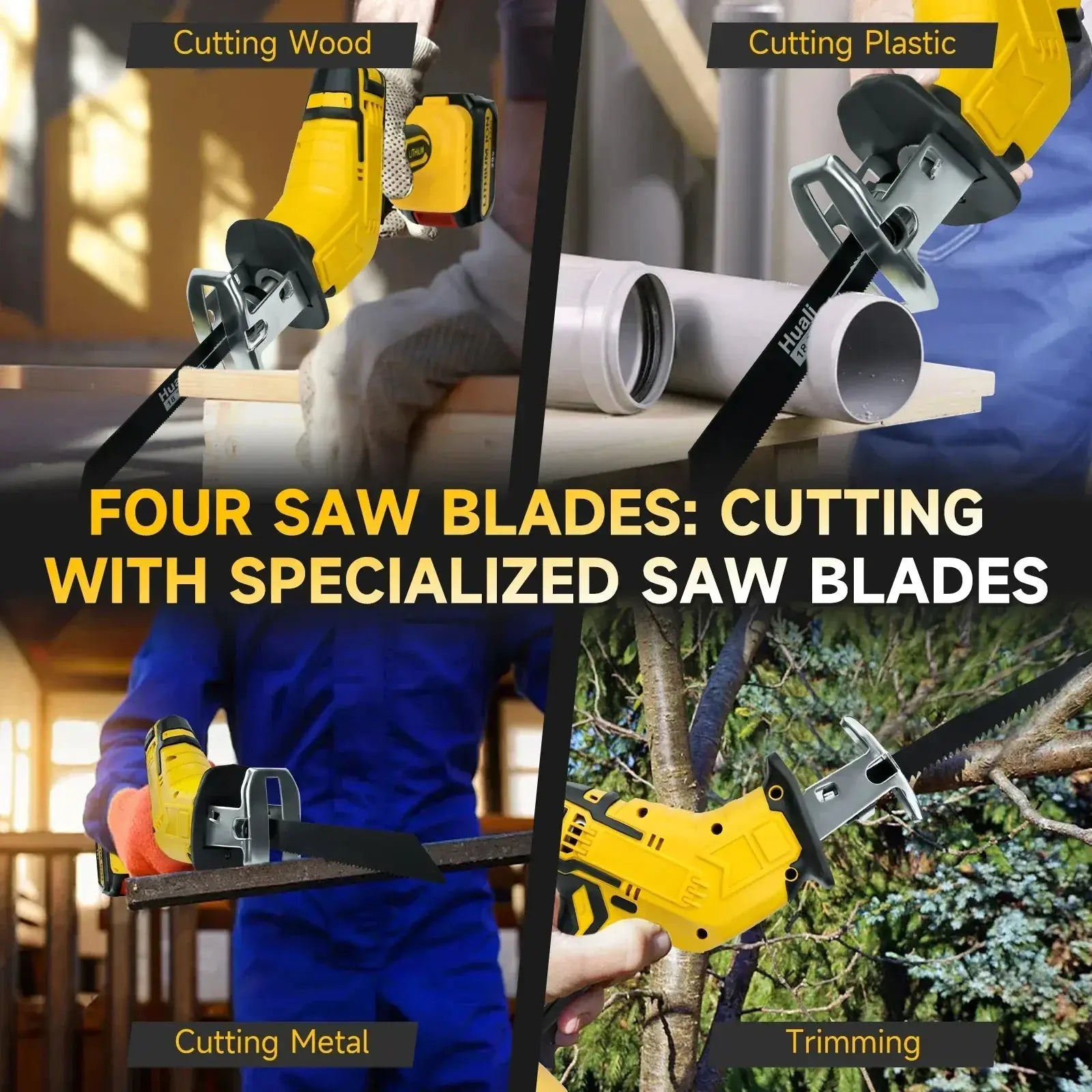 Cordless Reciprocating Saw 20V High Speed Tool Ready