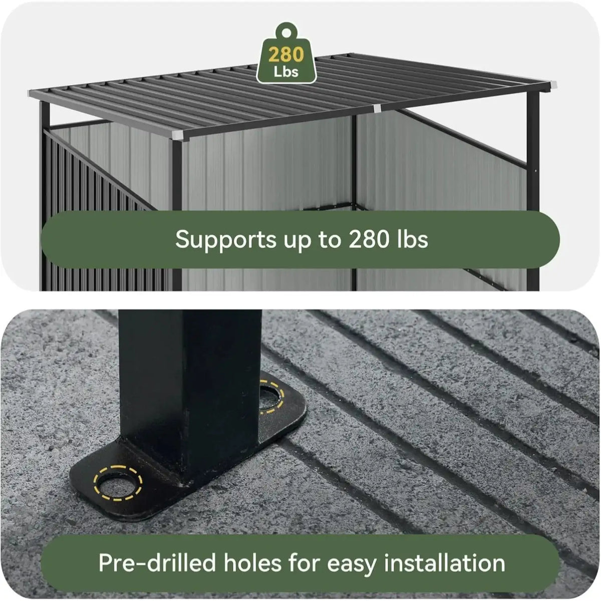 Nordivale 6x6FT Outdoor Metal Grill Gazebo BBQ Shelter Patio Awning for Backyards Decks