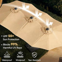 Large Double Sided Patio Umbrella