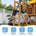 Wooden Backyard Kids Swing Set