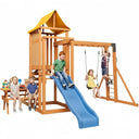 Wooden Backyard Kids Swing Set