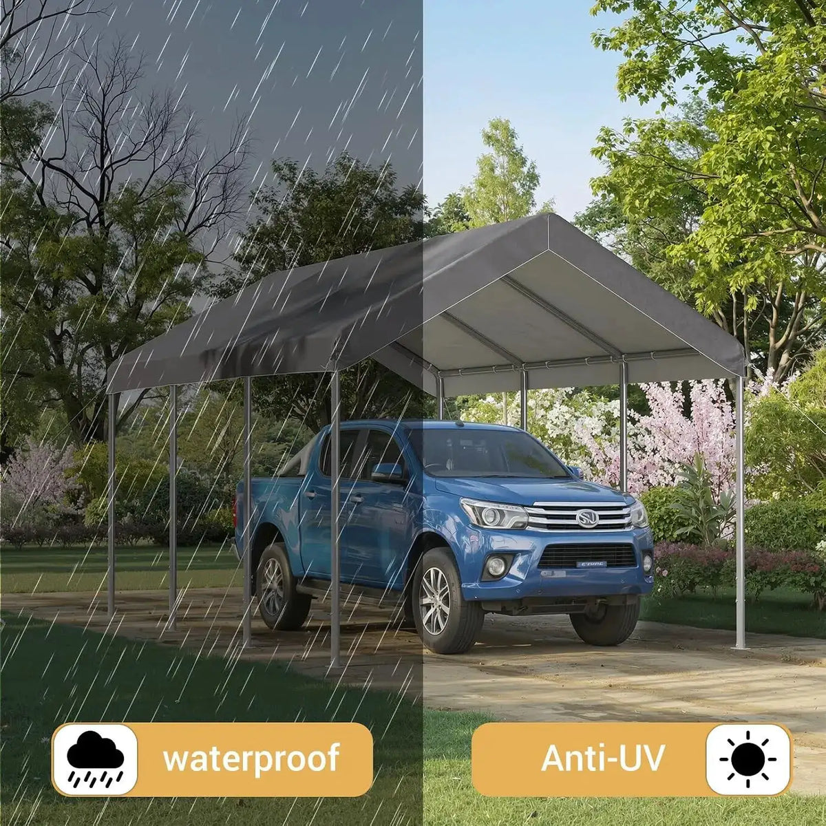 Heavy Duty Galvanized Steel Carport