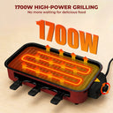Electric Grill, Smokeless Electric Grill, Non-stick Coating