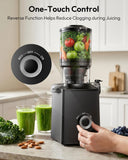 EKOJUCE Slow Masticating Cold Press Juicer, Large Feed Chute