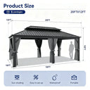 Hardtop Steel Patio Gazebo Shelter