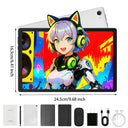 10.1 Inch Android15 Tablet Bundle Set Octa‑Core A523,20GB(3+17GB Virtual)RAM 64GB ROM 1TB Expandable,Widevine L1 IPS 16:10 Display WiFi6 Face ID Unlock 5000mAh Dual Speakers Full Kit with Keyboard Mouse Case Stylus Earbuds