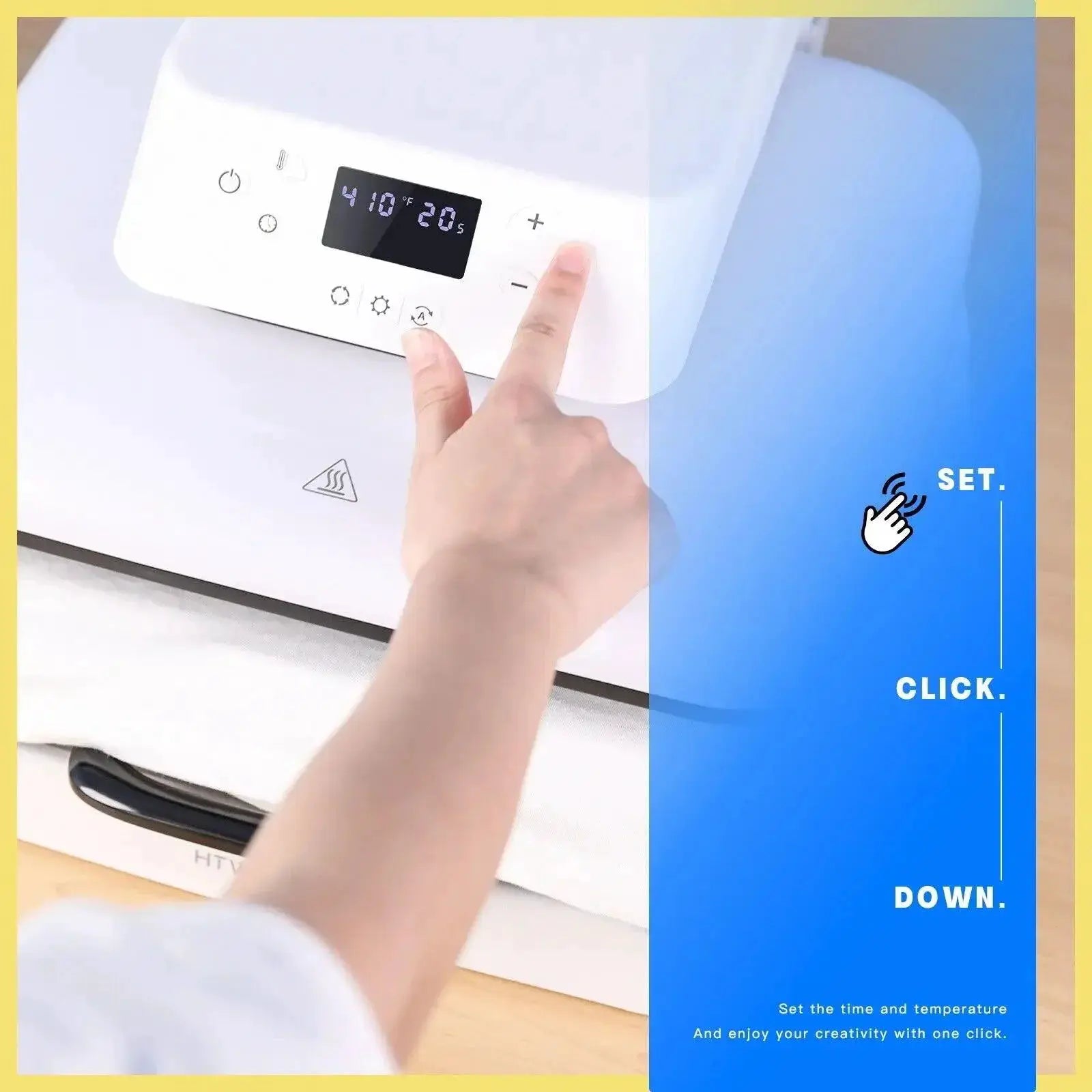 HTVRONT 15x15 Inch 1500W Auto Heat Press For T Shirts