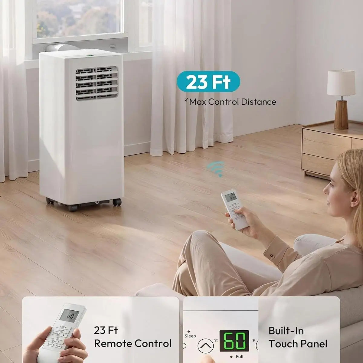 EKOJUCE Portable Air Conditioners, Small AC Unit — product view 2
