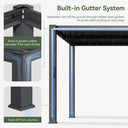 Adjustable Louvered Metal Pergola Kit