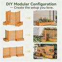 Freestanding Wood Garden Privacy Screen