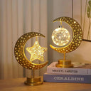 Enchanting Moon LED: Night Light Decorative Iron Lamp