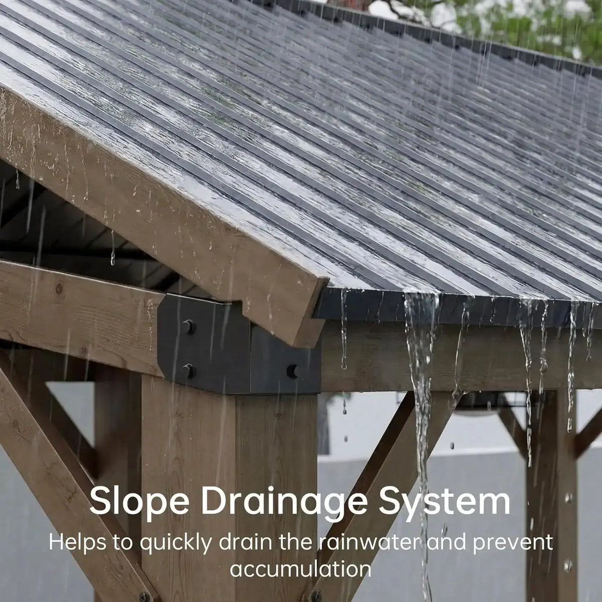 10x12ft Cedar Gable Roof Pavilion