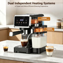 Espresso Machine with Color Touchscreen, Cappuccino Latte