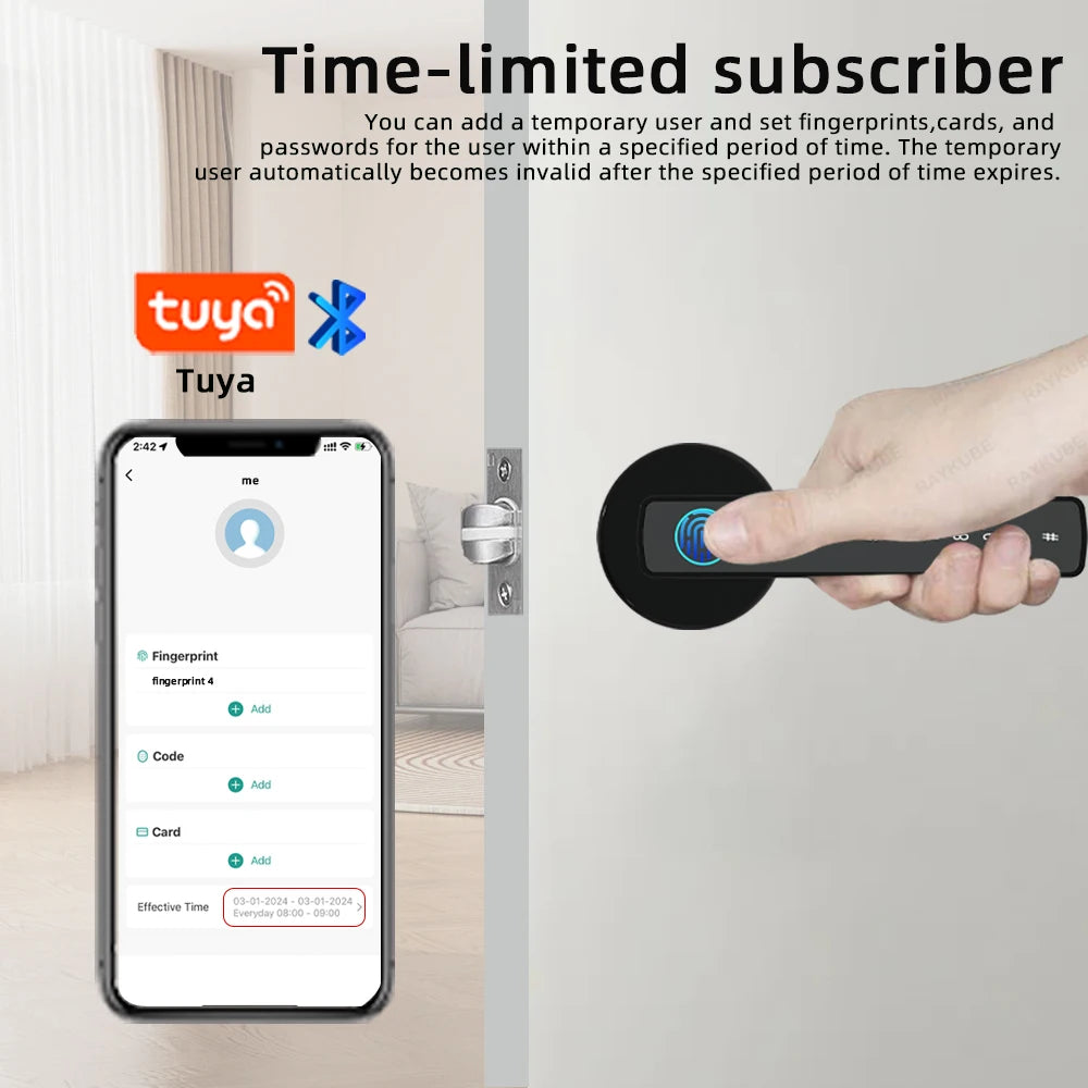 Raykube Door Lock for Security